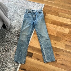 MOTHER Superior Light Blue Acid Wash Jeans